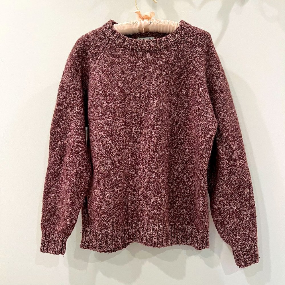 Men's LL Bean lambs wool sweater, size large